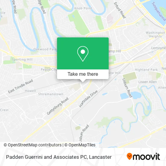 Padden Guerrini and Associates PC map