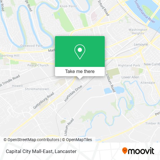 Capital City Mall-East map