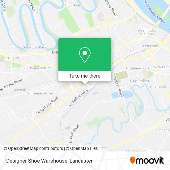 Designer Shoe Warehouse map