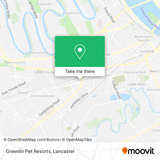 Mapa de Greenlin Pet Resorts