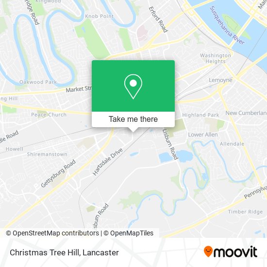 Christmas Tree Hill map