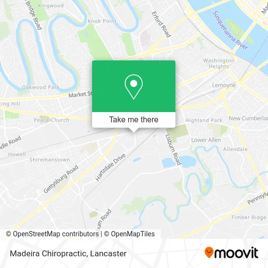 Madeira Chiropractic map