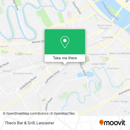 Mapa de Theo's Bar & Grill