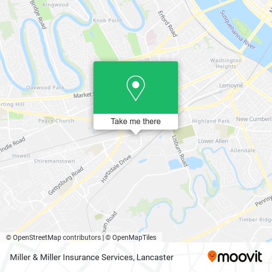 Miller & Miller Insurance Services map