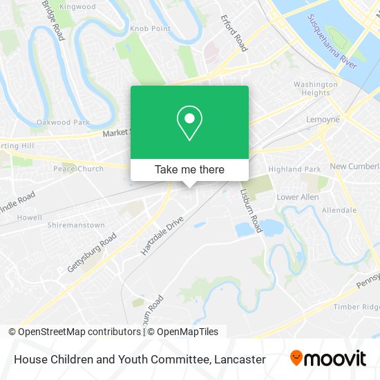 House Children and Youth Committee map