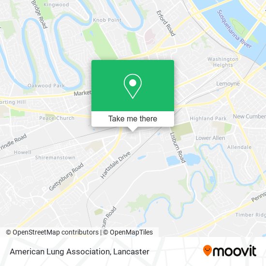 American Lung Association map