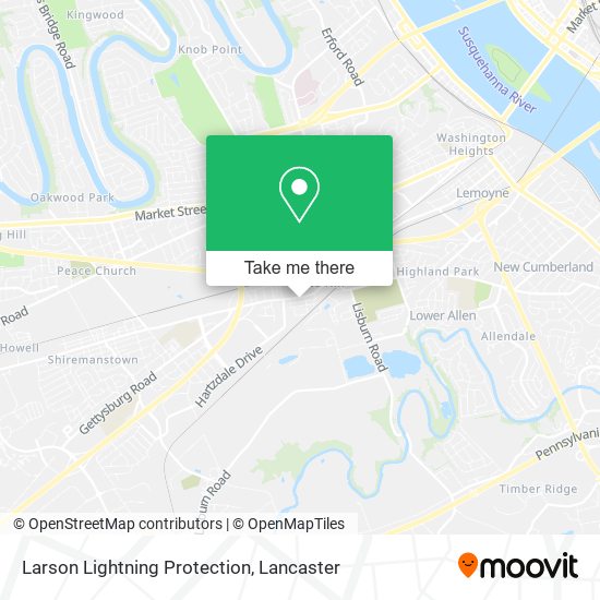 Mapa de Larson Lightning Protection