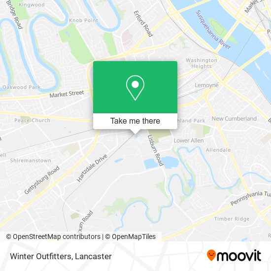 Mapa de Winter Outfitters