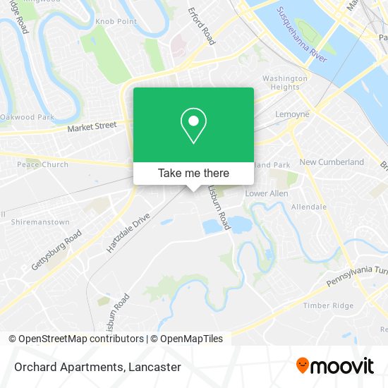 Orchard Apartments map