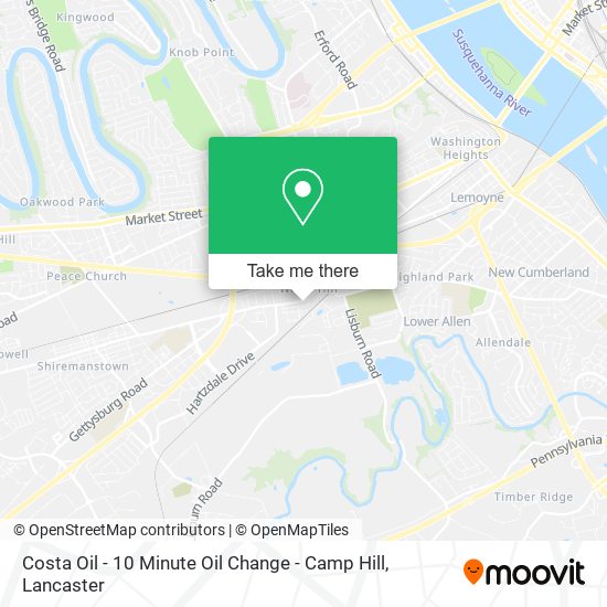 Costa Oil - 10 Minute Oil Change - Camp Hill map