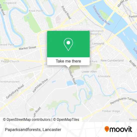 Paparksandforests map