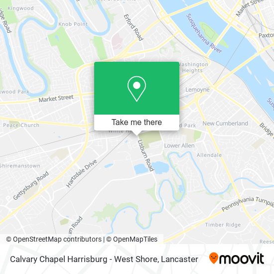 Calvary Chapel Harrisburg - West Shore map