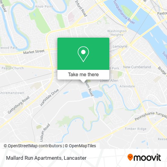 Mallard Run Apartments map