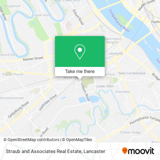 Straub and Associates Real Estate map