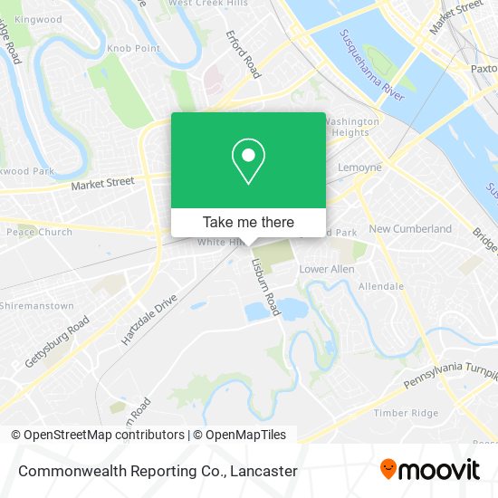Mapa de Commonwealth Reporting Co.