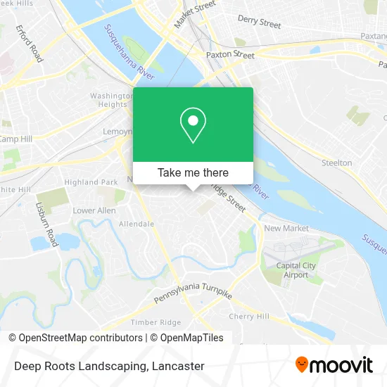 Deep Roots Landscaping map