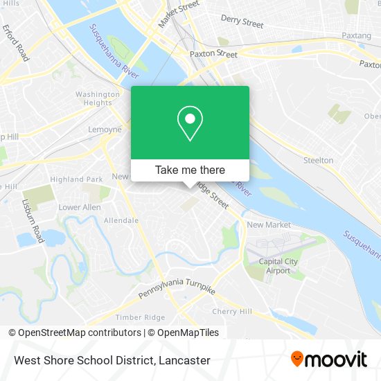 West Shore School District map