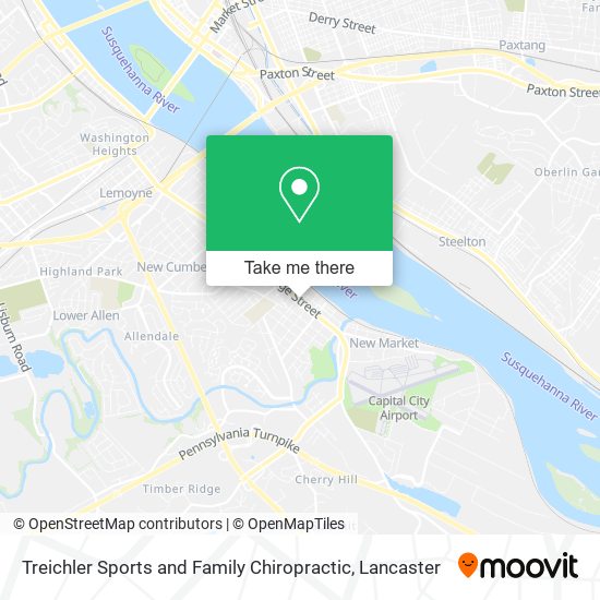 Treichler Sports and Family Chiropractic map