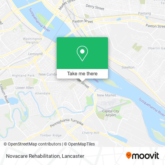 Novacare Rehabilitation map