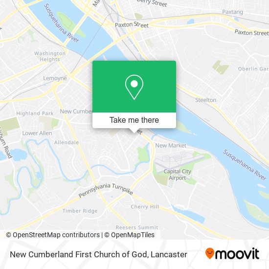 Mapa de New Cumberland First Church of God