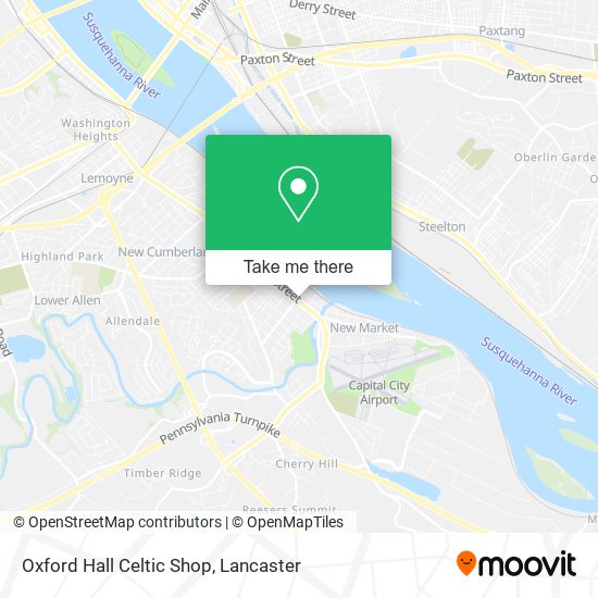 Oxford Hall Celtic Shop map