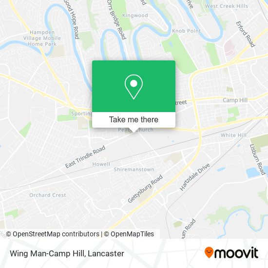 Wing Man-Camp Hill map