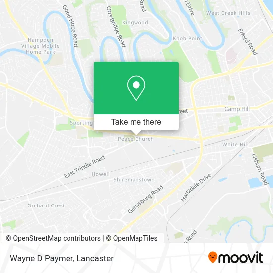 Wayne D Paymer map