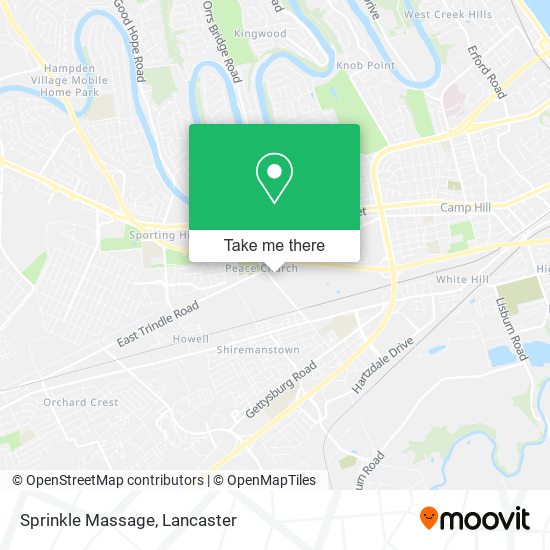 Mapa de Sprinkle Massage
