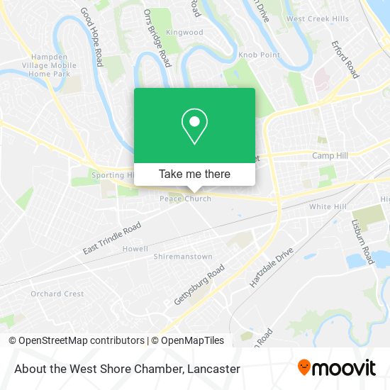 Mapa de About the West Shore Chamber