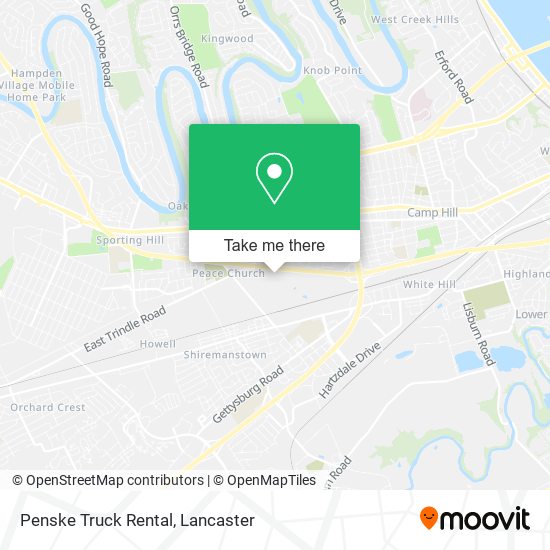 Mapa de Penske Truck Rental