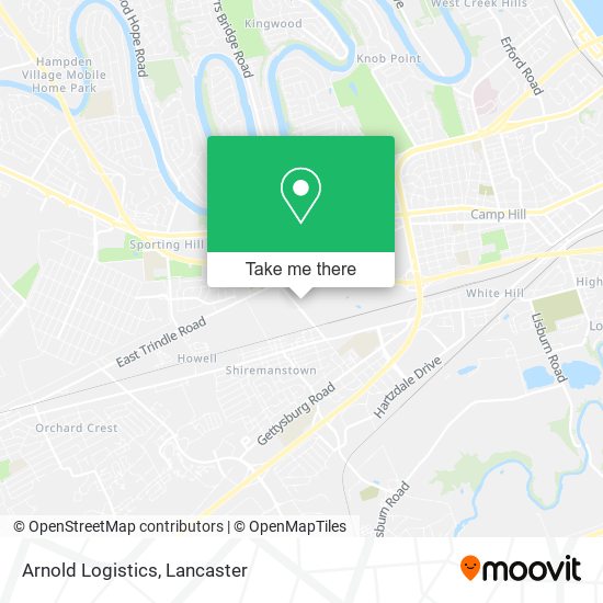 Mapa de Arnold Logistics