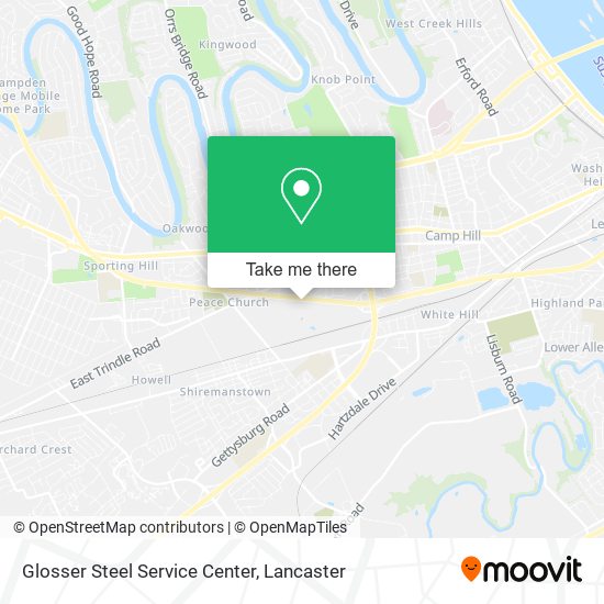 Mapa de Glosser Steel Service Center