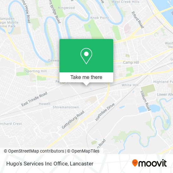 Hugo's Services Inc Office map