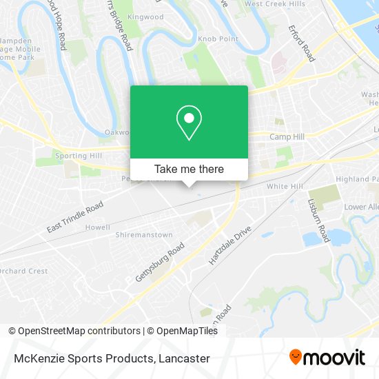 McKenzie Sports Products map