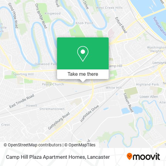 Mapa de Camp Hill Plaza Apartment Homes