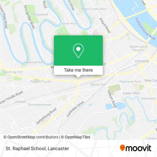 St. Raphael School map