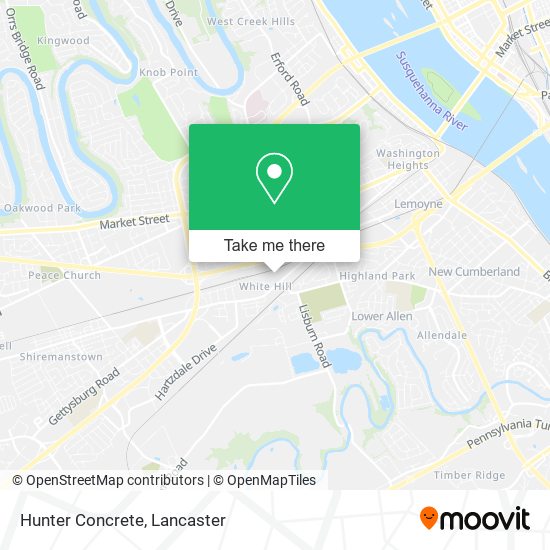 Mapa de Hunter Concrete