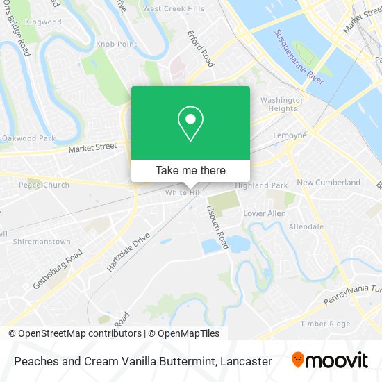 Mapa de Peaches and Cream Vanilla Buttermint