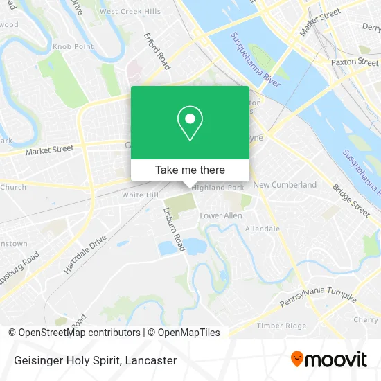 Geisinger Holy Spirit map