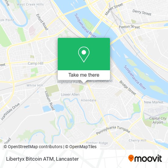 Mapa de Libertyx Bitcoin ATM