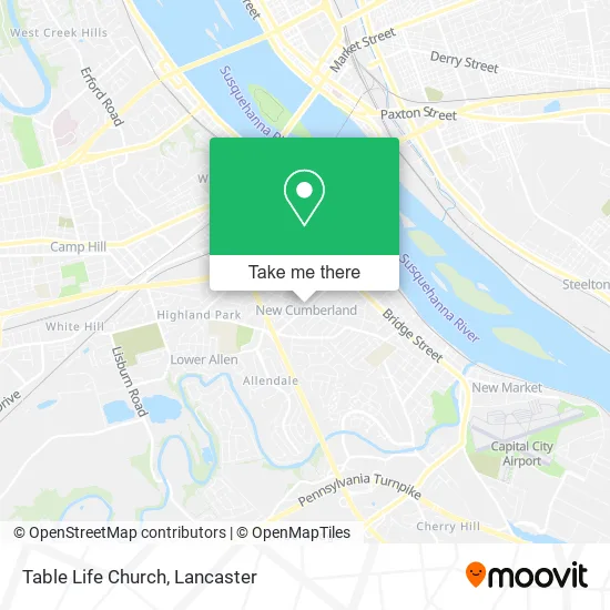 Table Life Church map