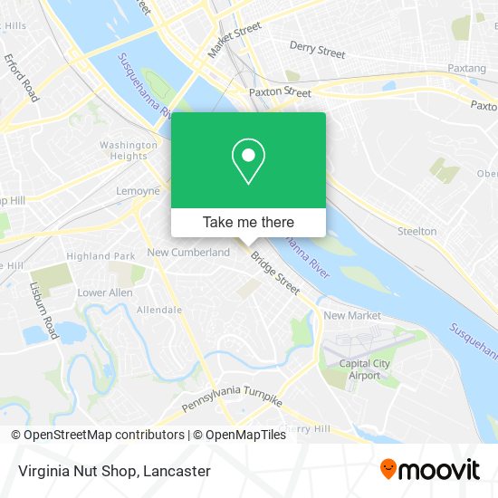 Virginia Nut Shop map