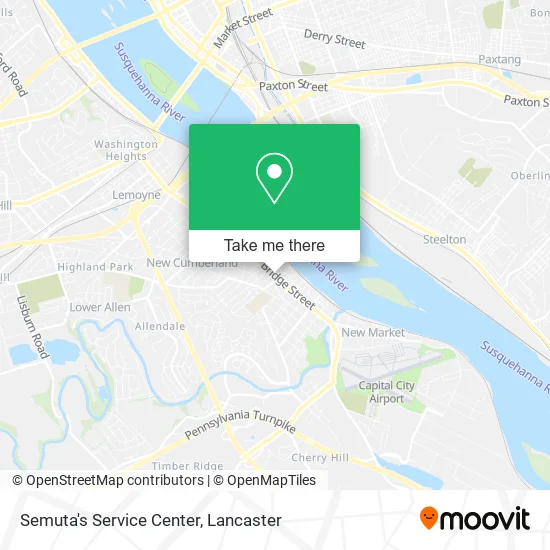 Semuta's Service Center map