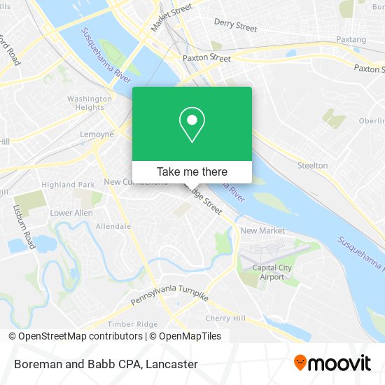 Boreman and Babb CPA map