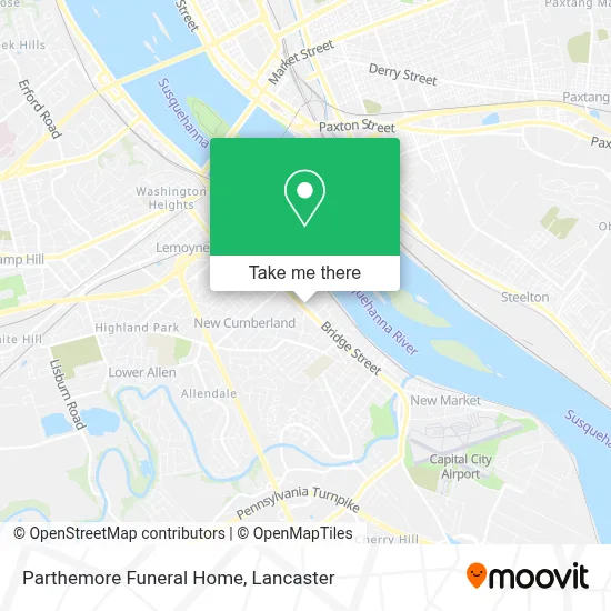 Parthemore Funeral Home map