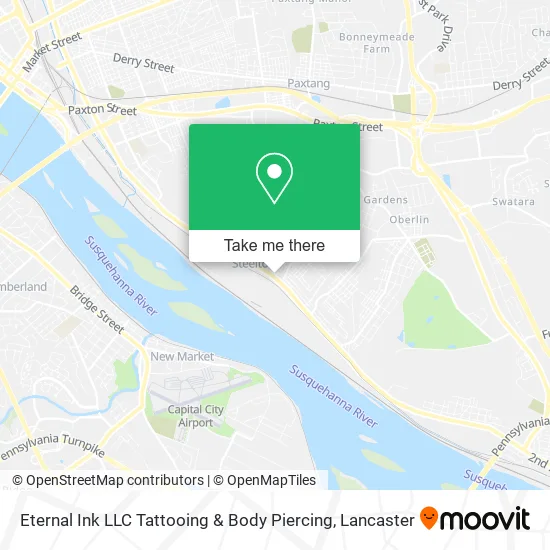 Eternal Ink LLC Tattooing & Body Piercing map