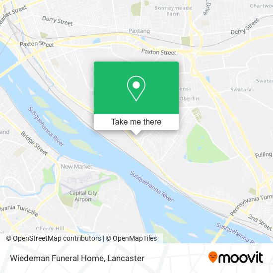 Wiedeman Funeral Home map