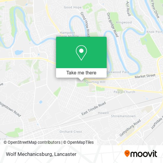 Wolf Mechanicsburg map