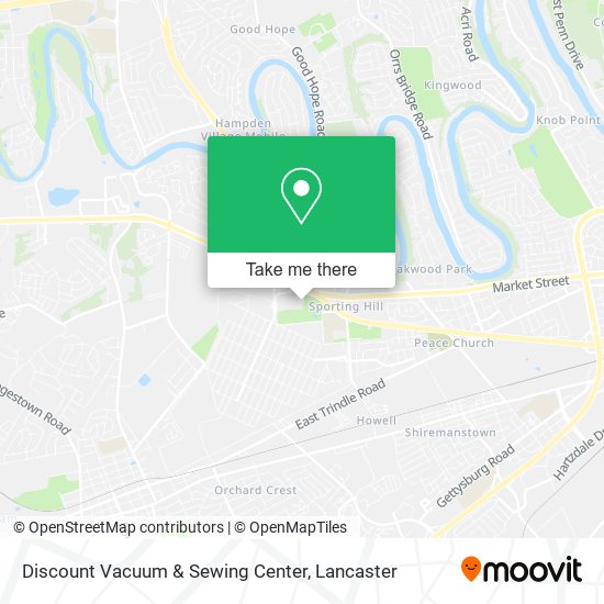Discount Vacuum & Sewing Center map