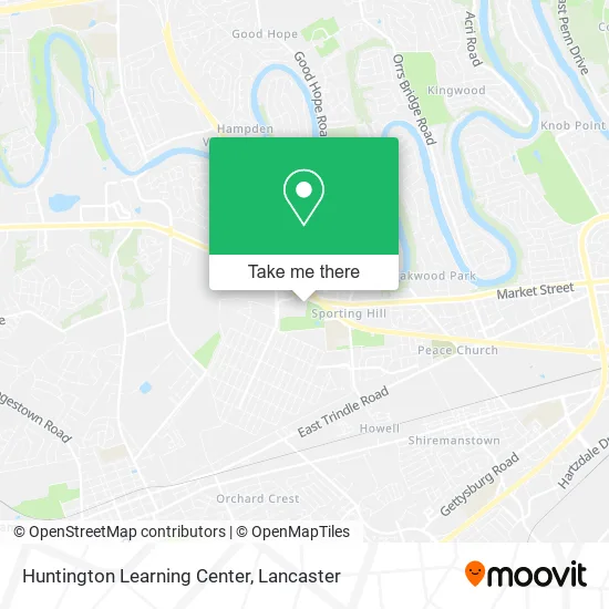 Huntington Learning Center map